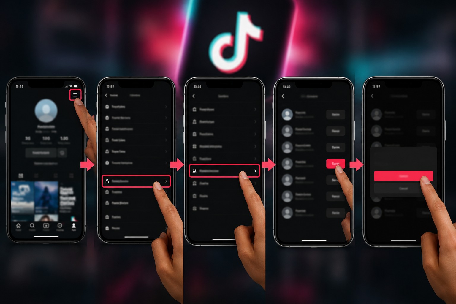 débloquer personne sur TikTok
